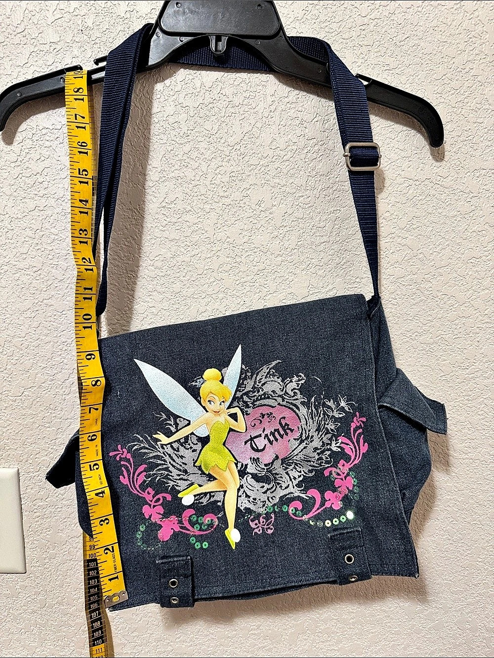 Disney Tinker Bell Crossbody Bag in Blue.
